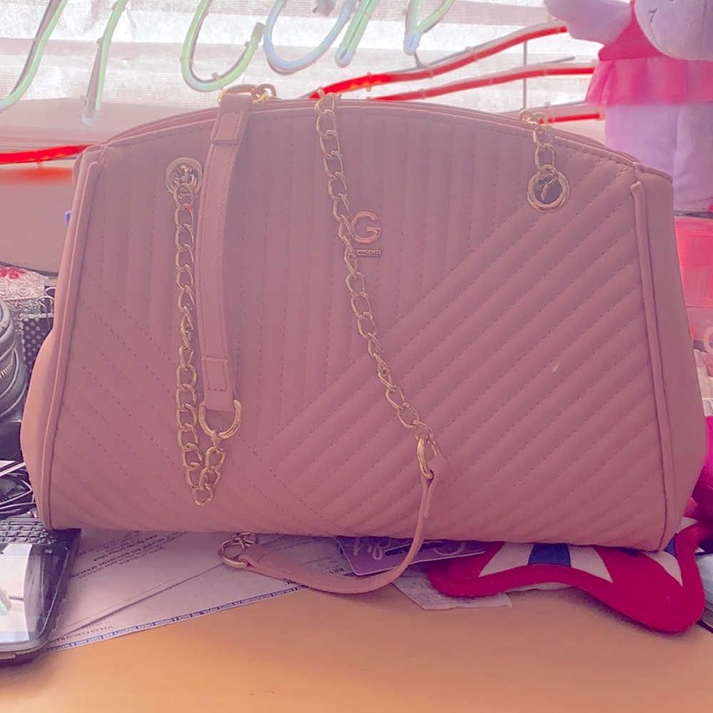 Guess by Guess Pink Quilted Satchel